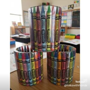 Crayola Vibrant Crayon pencil holder